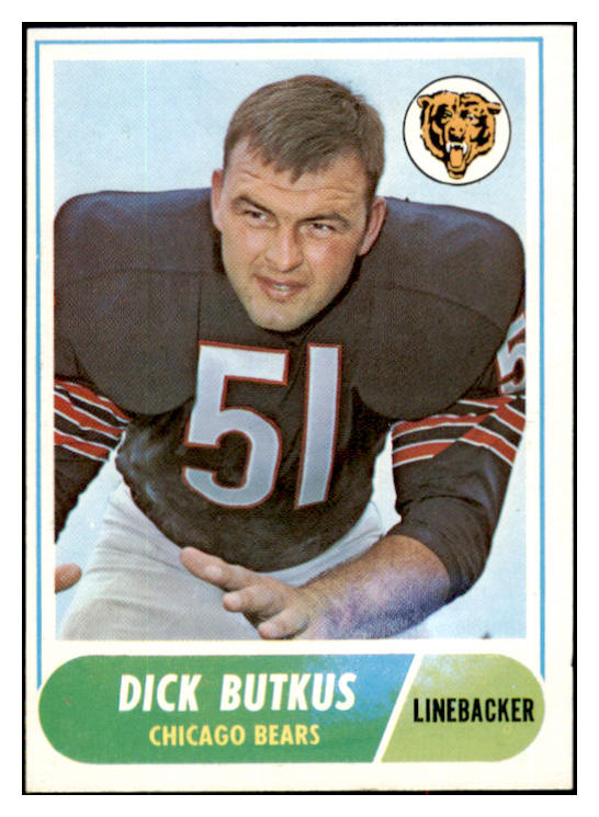 1968 Topps Football #127 Dick Butkus Bears EX-MT 495294