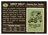 1969 Topps Football #001 Leroy Kelly Browns EX 495298