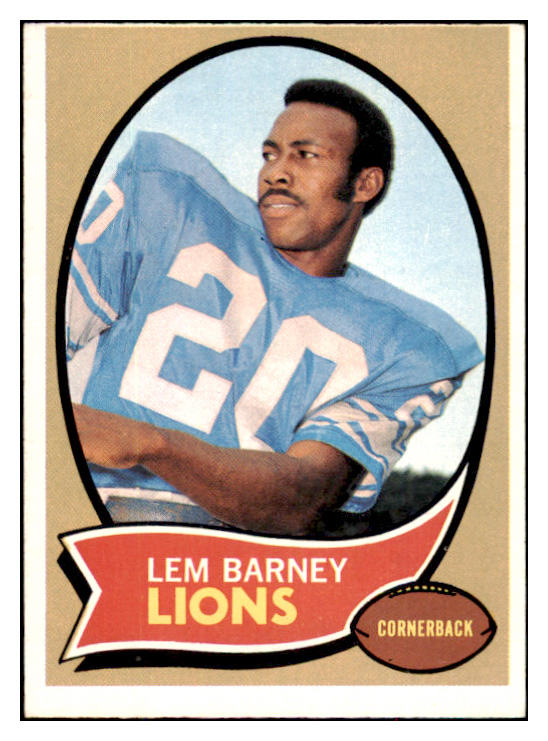 1970 Topps Football #075 Lem Barney Lions VG-EX 495301