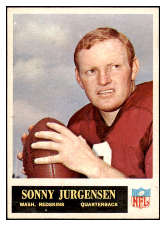 1965 Philadelphia Football #188 Sonny Jurgensen Washington VG-EX 495304