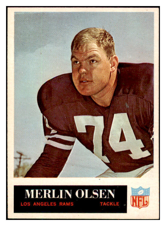 1965 Philadelphia Football #094 Merlin Olsen Rams NR-MT 495305