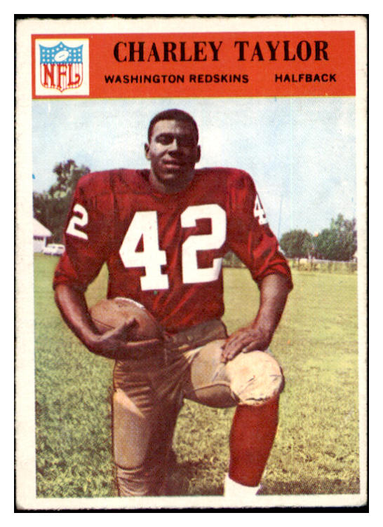 1966 Philadelphia Football #194 Charley Taylor Washington VG-EX 495314