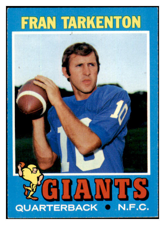 1971 Topps Football #120 Fran Tarkenton Giants EX-MT 495319