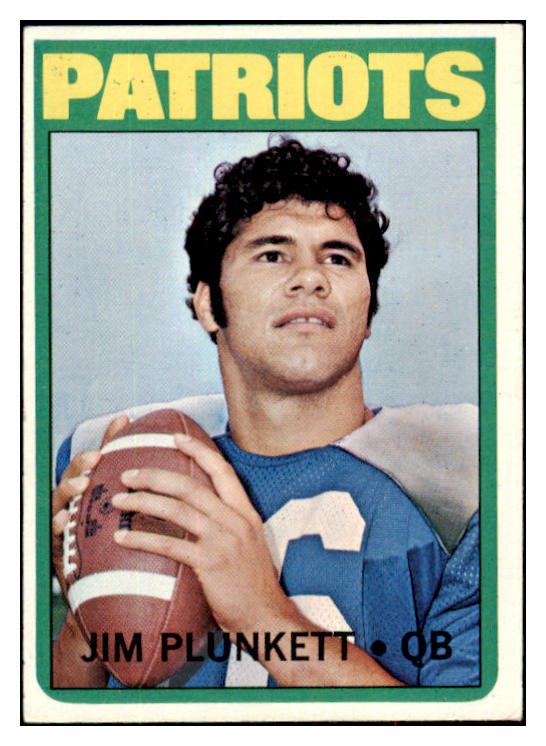 1972 Topps Football #065 Jim Plunkett Patriots VG-EX 495320