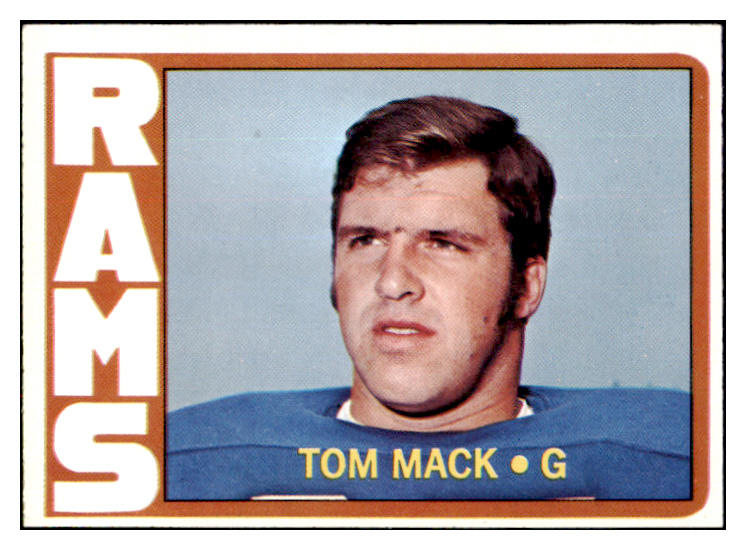 1972 Topps Football #337 Tom Mack Rams EX-MT 495322