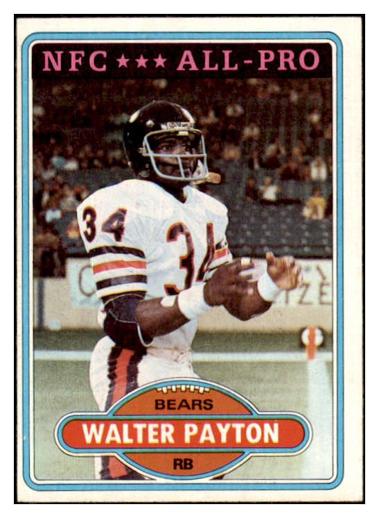 1980 Topps Football #160 Walter Payton Bears EX 495334