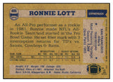 1982 Topps #486 Ronnie Lott 49ers EX-MT 495337