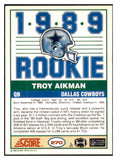 1989 Score #270 Toy Aikman Cowboys NR-MT 495339