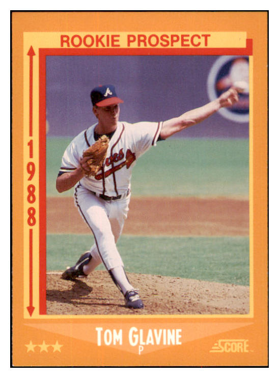 1988 Score #638 Tom Glavine Braves NR-MT 495345