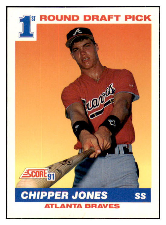 1991 Score #671 Chipper Jones Braves NR-MT 495347