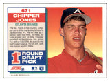 1991 Score #671 Chipper Jones Braves NR-MT 495347
