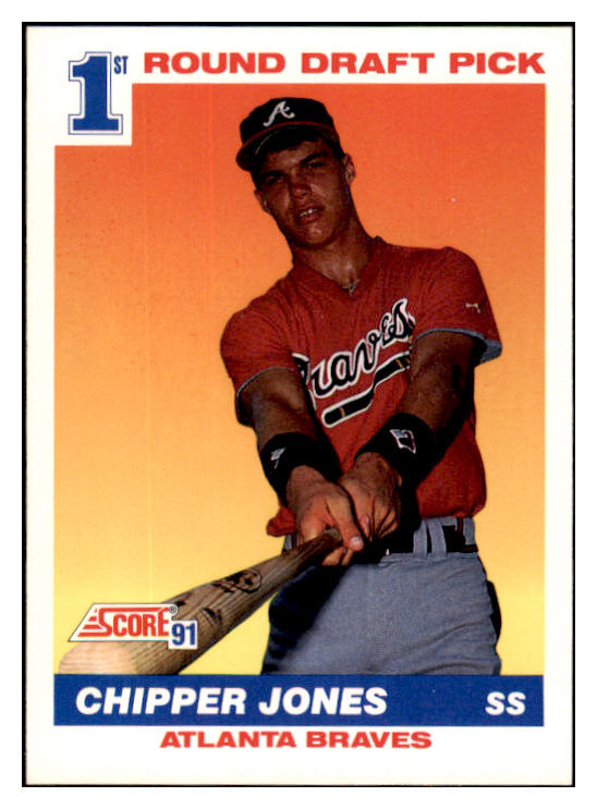 1991 Score #671 Chipper Jones Braves NR-MT 495348