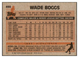 1983 Topps #498 Wade Boggs Red Sox NR-MT 495362