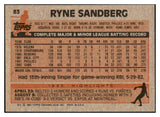 1983 Topps #083 Ryne Sandberg Cubs EX-MT 495367