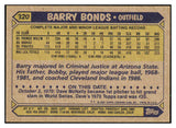 1987 Topps #320 Barry Bonds Pirates NR-MT 495375