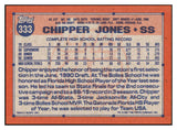 1991 Topps #333 Chipper Jones Braves NR-MT 495379