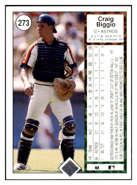 1989 Upper Deck #273 Craig Biggio Astros NR-MT 495380