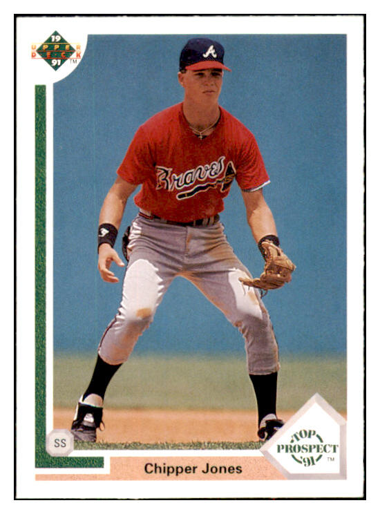 1991 Upper Deck #055 Chipper Jones Braves NR-MT 495385