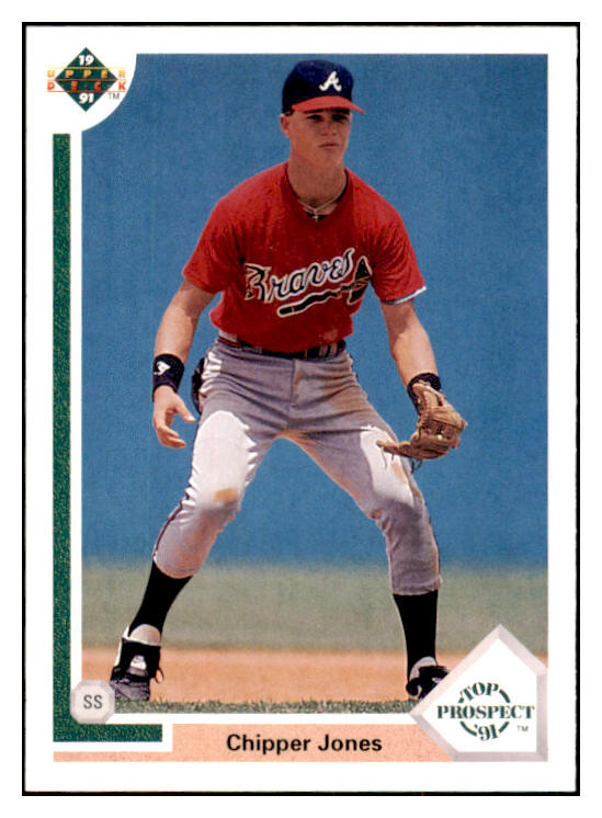 1991 Upper Deck #055 Chipper Jones Braves NR-MT 495392