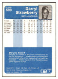 1984 Fleer #599 Darryl Strawberry Mets NR-MT 495399