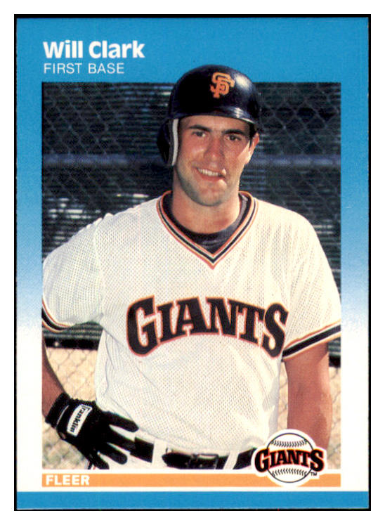 1987 Fleer #269 Will Clark Giants NR-MT 495400