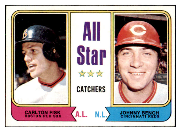 1974 Topps Baseball #331 Johnny Bench Carlton Fisk EX-MT 495404