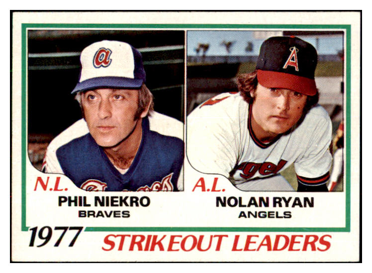 1978 Topps Baseball #206 Strike Out Leaders Nolan Ryan NR-MT 495405