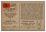 1954 Bowman Football #012 Ollie Matson Cardinals NR-MT 495421