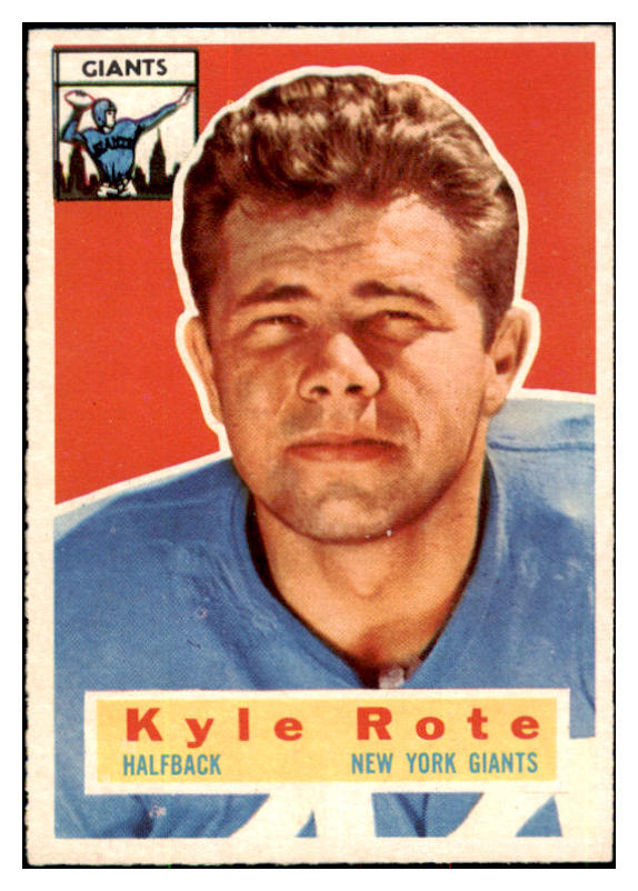 1956 Topps Football #029 Kyle Rote Giants EX-MT 495424