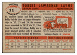 1956 Topps Football #116 Bobby Layne Lions EX 495435
