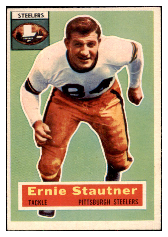 1956 Topps Football #087 Ernie Stautner Steelers EX-MT 495436