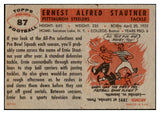 1956 Topps Football #087 Ernie Stautner Steelers EX-MT 495436