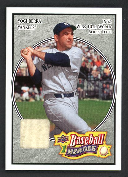 2008 UD Baseball Heroes #121 Yogi Berra Yankees NR-MT Relic 495440