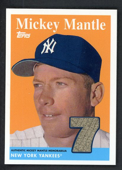 2008 Topps #MMR58 Mickey Mantle Yankees NR-MT Relic 495441