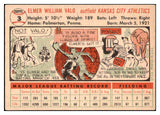 1956 Topps Baseball #003 Elmer Valo A's EX-MT White 495451