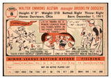 1956 Topps Baseball #008 Walt Alston Dodgers EX-MT White 495456