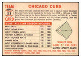 1956 Topps Baseball #011 Chicago Cubs Team FR-GD Dated 495459