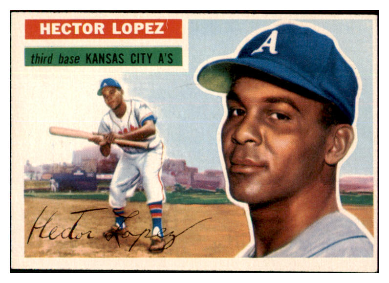 1956 Topps Baseball #016 Hector Lopez A's NR-MT White 495462