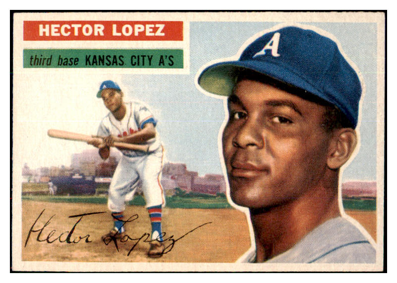 1956 Topps Baseball #016 Hector Lopez A's NR-MT White 495464