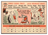 1956 Topps Baseball #017 Gene Conley Braves NR-MT White 495465