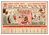 1956 Topps Baseball #017 Gene Conley Braves NR-MT White 495466