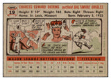 1956 Topps Baseball #019 Chuck Diering Orioles EX-MT Gray 495470