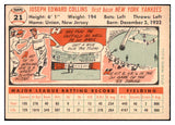 1956 Topps Baseball #021 Joe Collins Yankees NR-MT White 495471