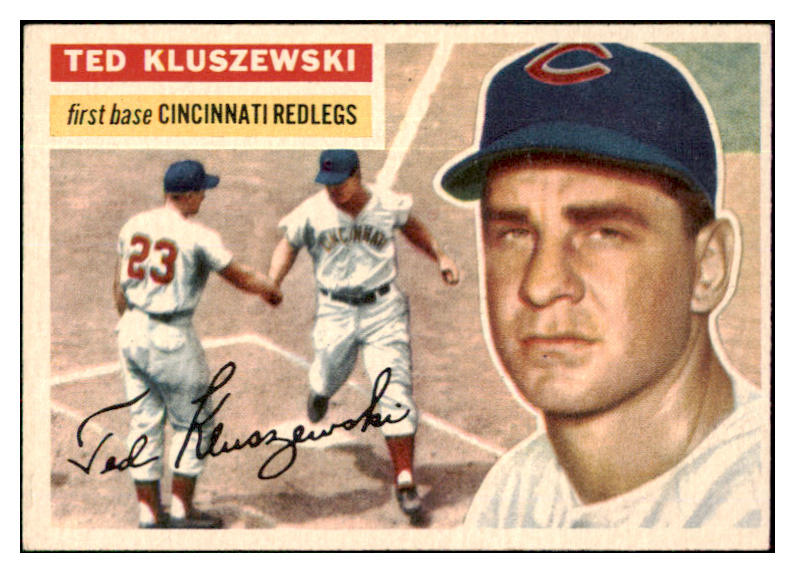 1956 Topps Baseball #025 Ted Kluszewski Reds EX-MT White 495476