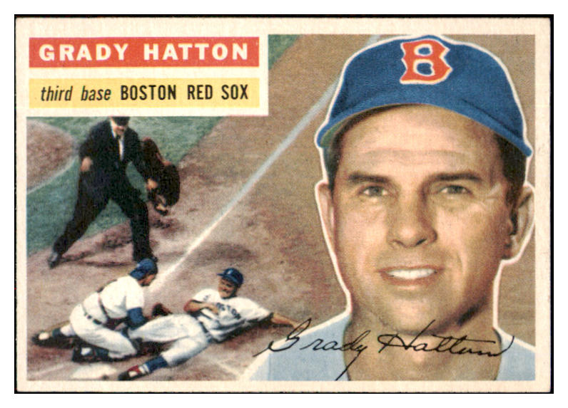 1956 Topps Baseball #026 Grady Hatton Red Sox NR-MT White 495477