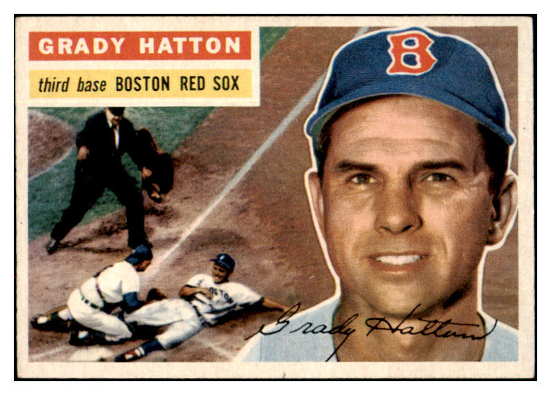 1956 Topps Baseball #026 Grady Hatton Red Sox NR-MT Gray 495478