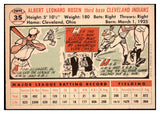 1956 Topps Baseball #035 Al Rosen Indians NR-MT White 495488