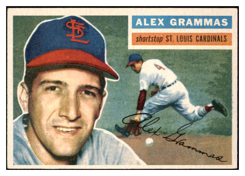 1956 Topps Baseball #037 Alex Grammas Cardinals NR-MT White 495492