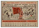 1956 Topps Baseball #038 Bob Kennedy White Sox EX-MT Gray 495493