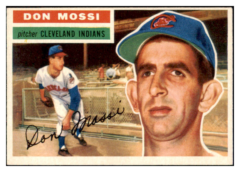 1956 Topps Baseball #039 Don Mossi Indians NR-MT Gray 495494